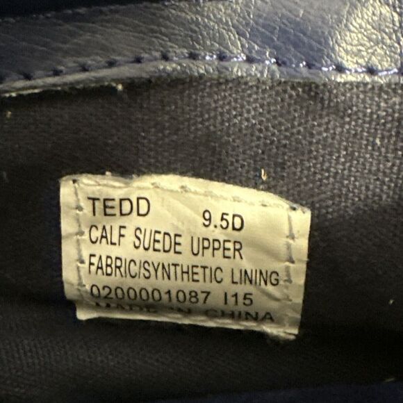 RARE Polo Ralph Lauren TEDD SZ‎ 9.5 Blue Calf Suede Leather High Top Shoes main image 8